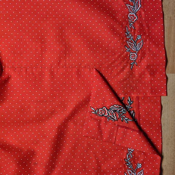 Vintage red with white polka dot handmade skirt - Picture 7 of 10